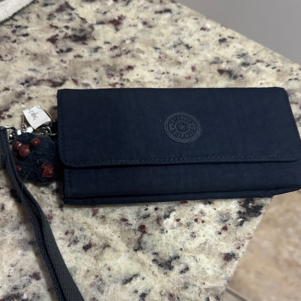 Kipling Midnight Black Wristlet Wallet